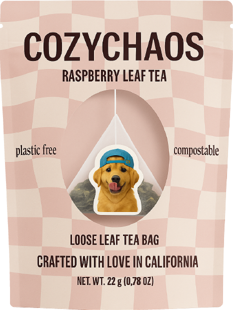 raspberry tea bag